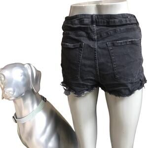 Forever 21 Cut Off High Waist Black Shorts Women's Size 29